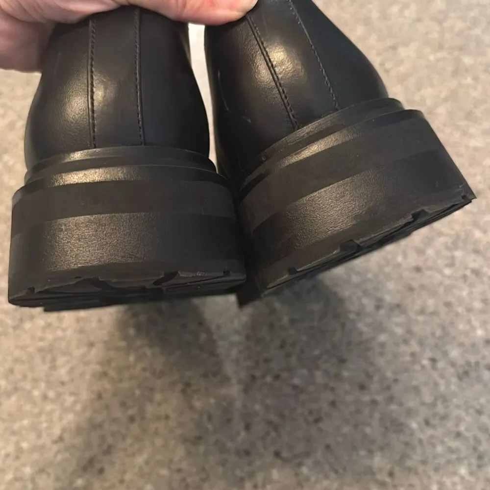 STEVE MADDEN Landon Black Lug Sole Ballet Platform Mary Jane